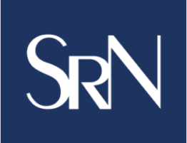 A blue square with the letters srn in white